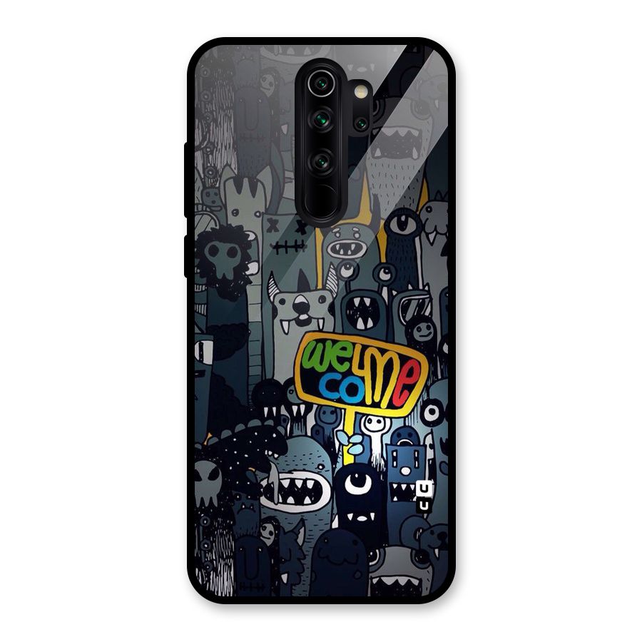 Ghost Welcome Glass Back Case for Redmi Note 8 Pro