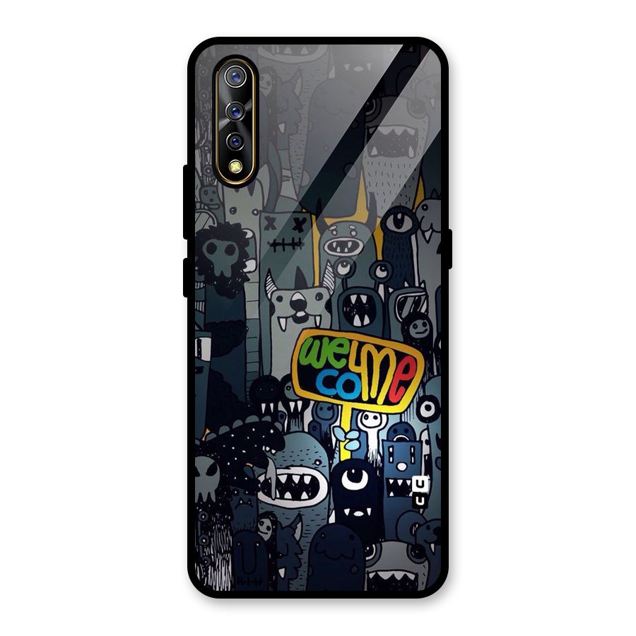 Ghost Welcome Glass Back Case for Vivo S1