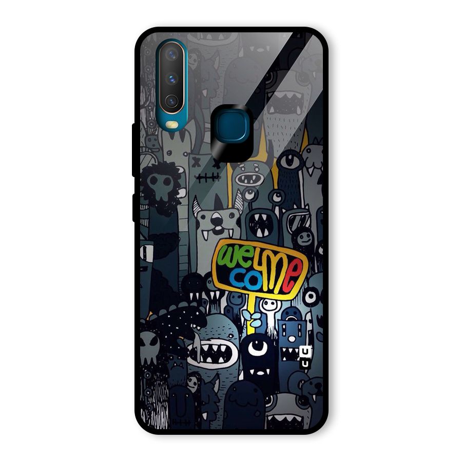 Ghost Welcome Glass Back Case for Vivo U10