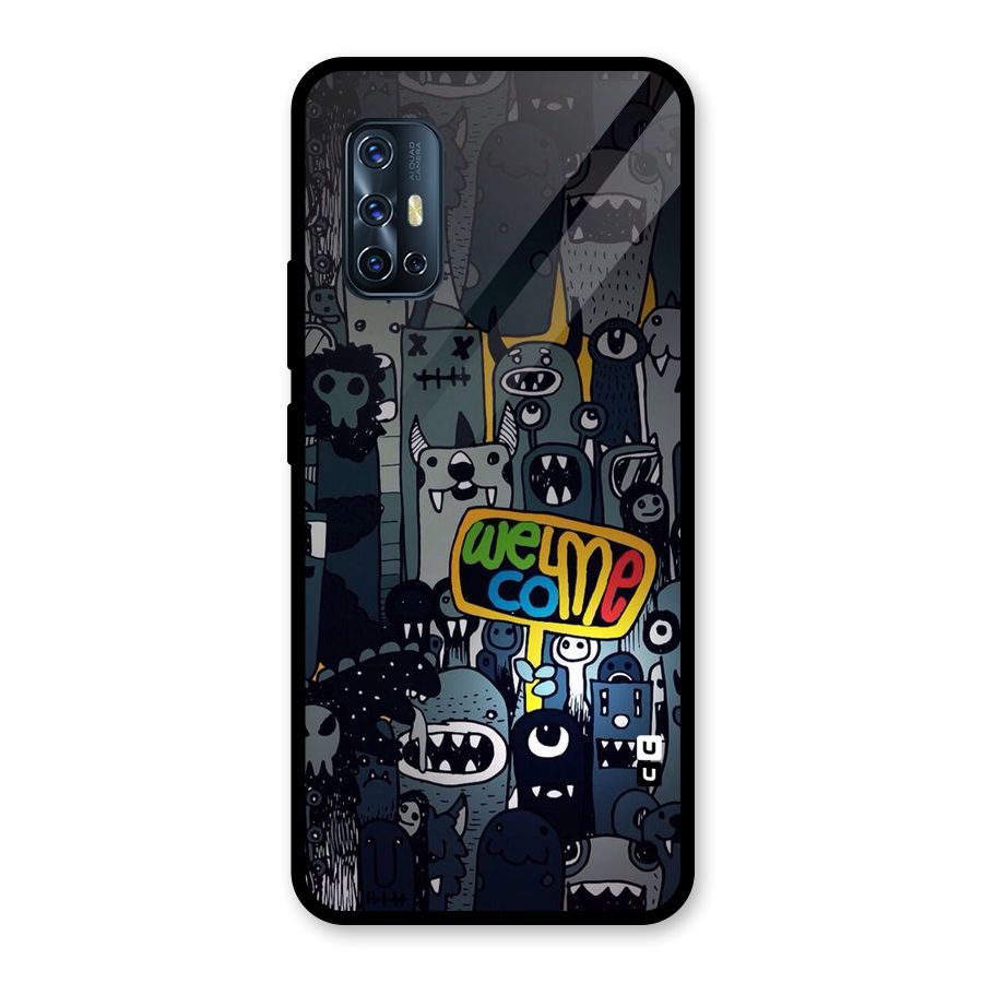 Ghost Welcome Glass Back Case for Vivo V17