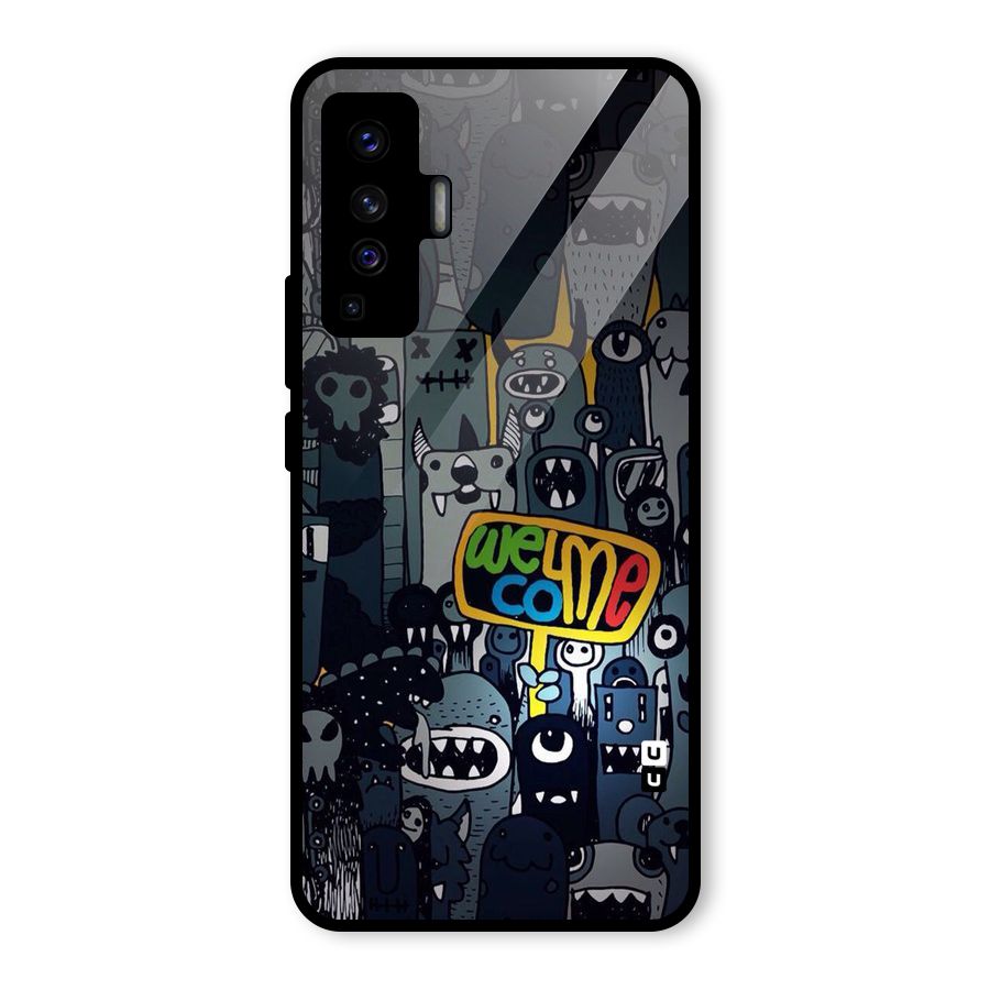 Ghost Welcome Glass Back Case for Vivo X50