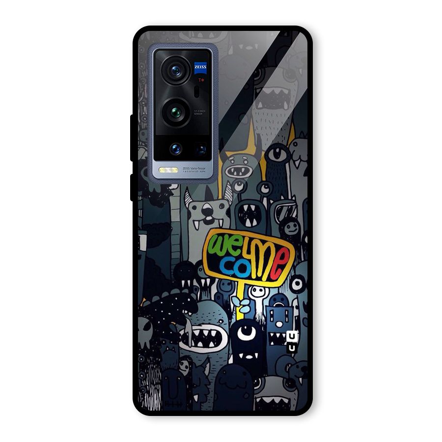Ghost Welcome Glass Back Case for Vivo X60 Pro Plus