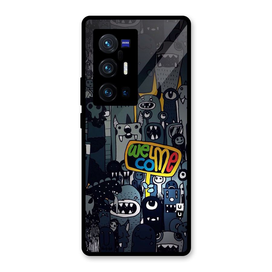 Ghost Welcome Glass Back Case for Vivo X70 Pro Plus
