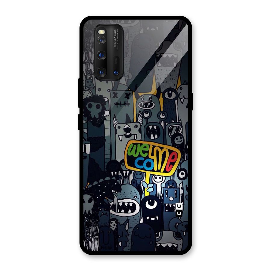 Ghost Welcome Glass Back Case for Vivo iQOO 3