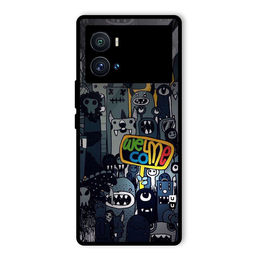 Ghost Welcome Glass Back Case for Vivo iQOO 9 Pro