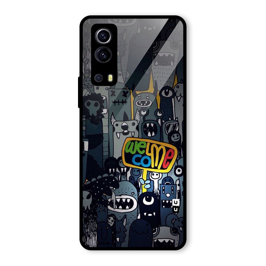 Ghost Welcome Glass Back Case for Vivo iQOO Z3