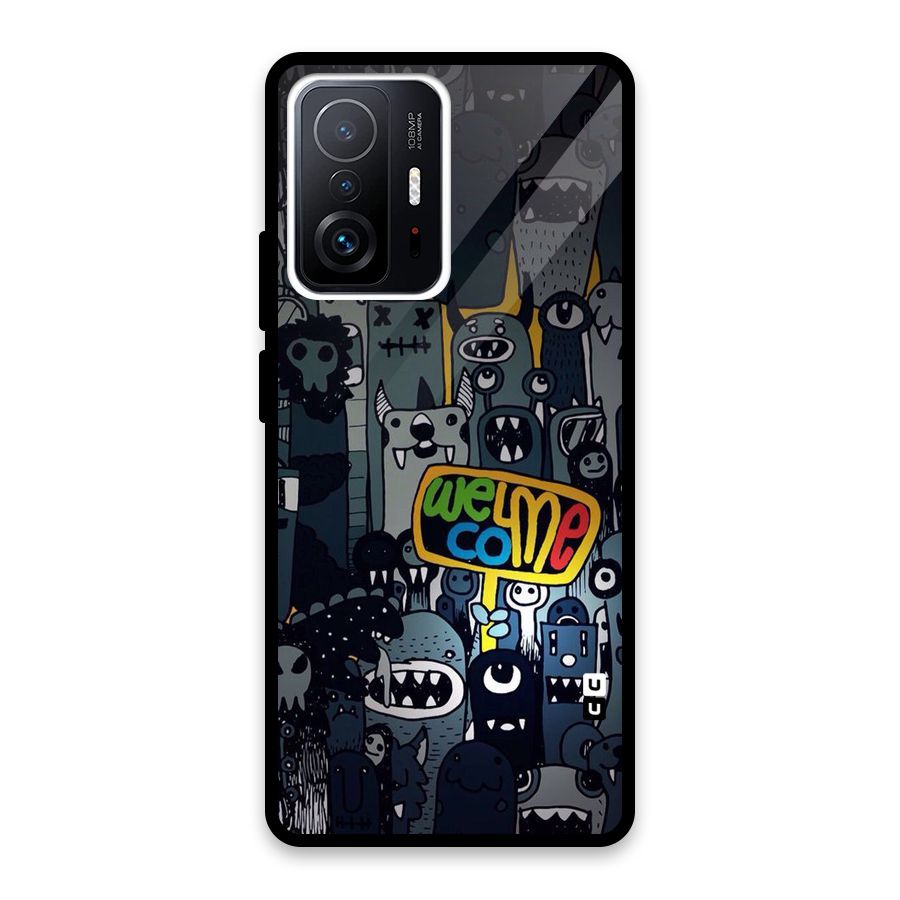 Ghost Welcome Glass Back Case for Xiaomi 11T Pro