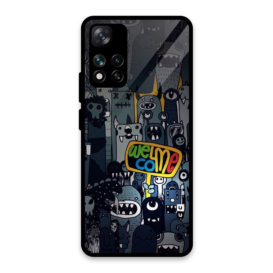 Ghost Welcome Glass Back Case for Xiaomi 11i HyperCharge 5G