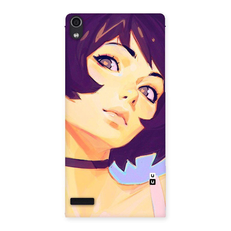 Girl Face Art Back Case for Ascend P6