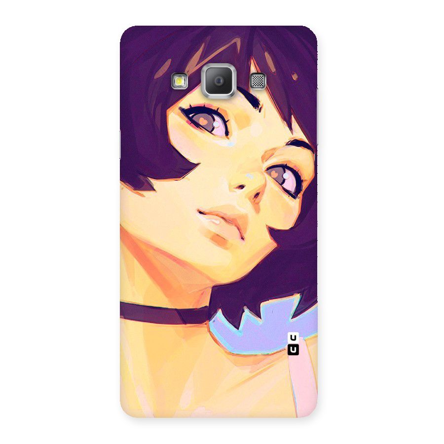 Girl Face Art Back Case for Galaxy A7