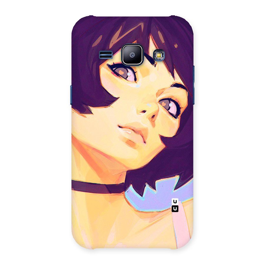 Girl Face Art Back Case for Galaxy J1