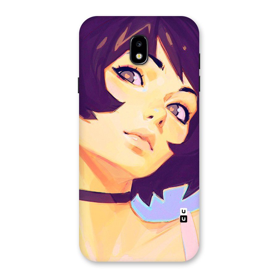 Girl Face Art Back Case for Galaxy J7 Pro