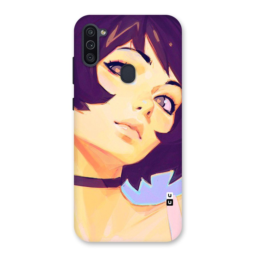 Girl Face Art Back Case for Galaxy M11