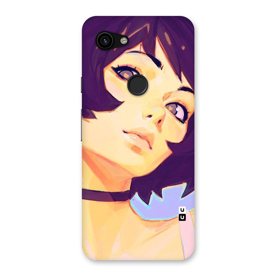 Girl Face Art Back Case for Google Pixel 3a