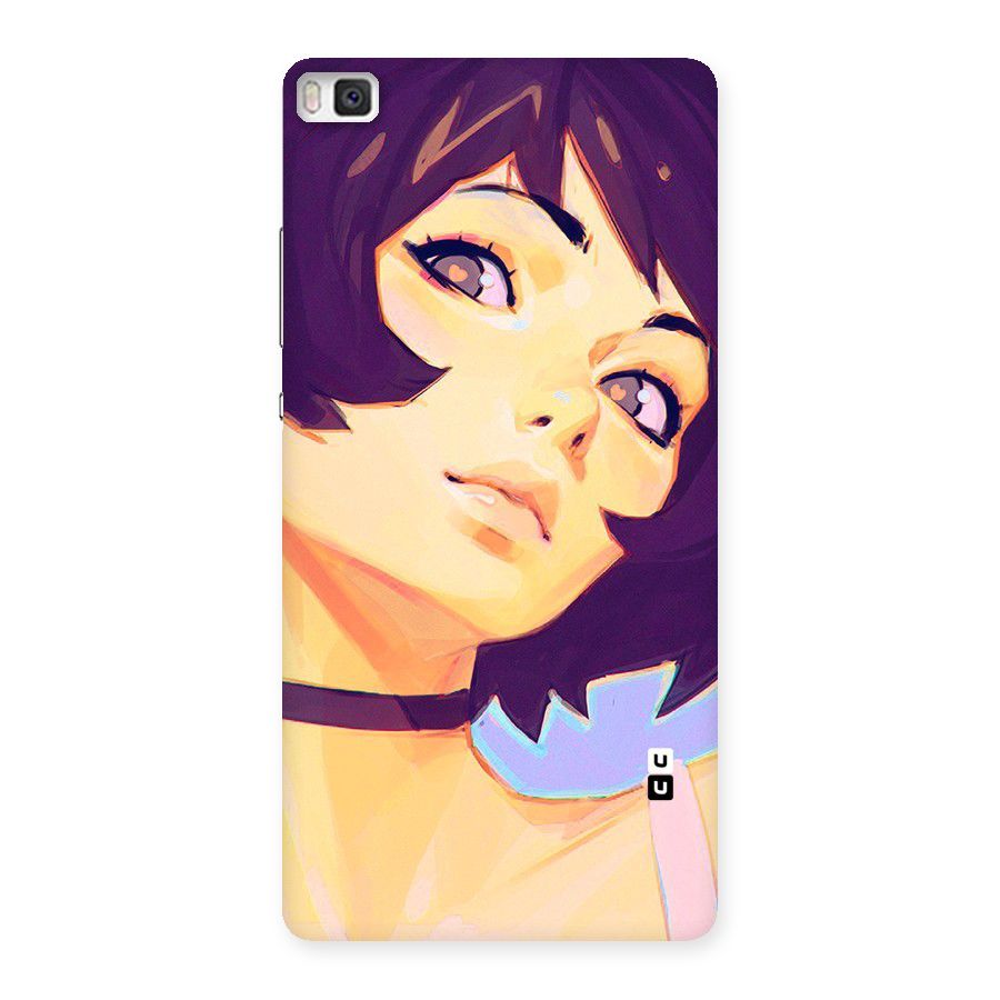 Girl Face Art Back Case for Huawei P8