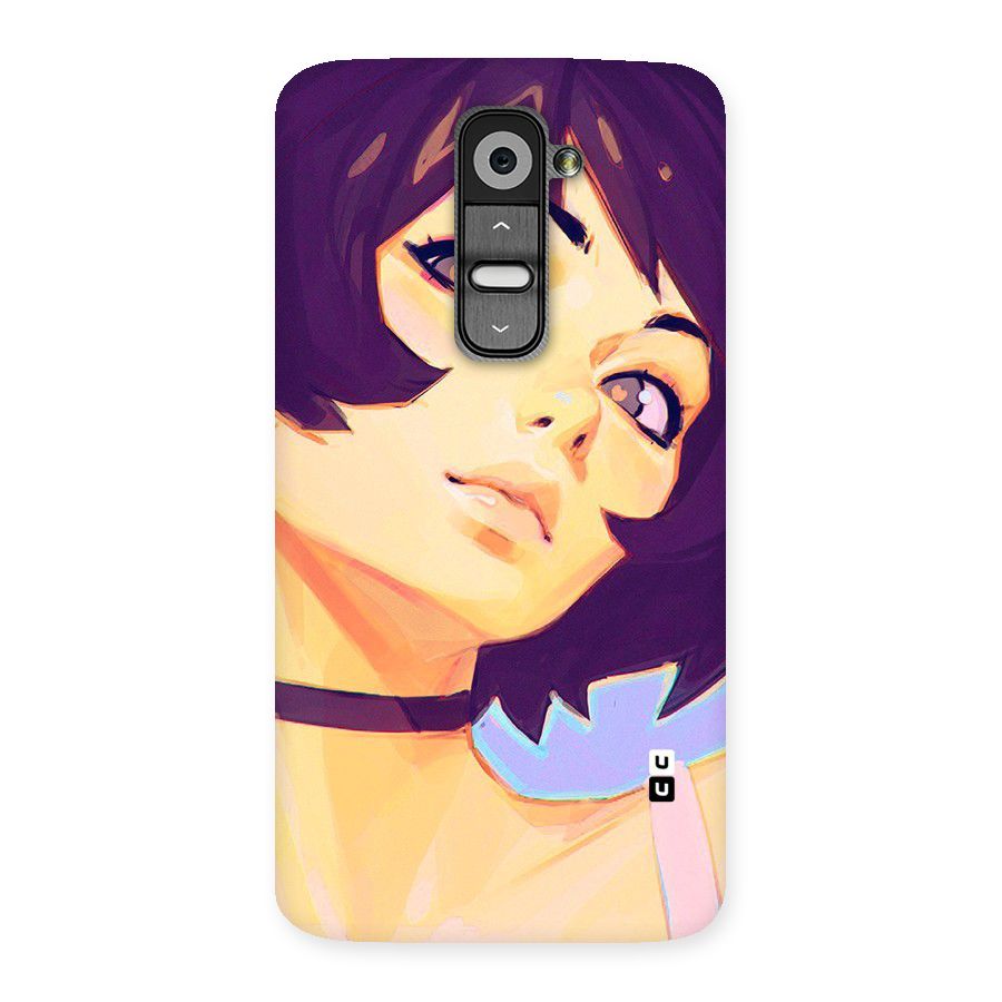 Girl Face Art Back Case for LG G2
