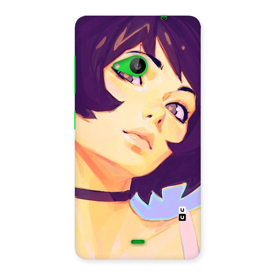 Girl Face Art Back Case for Lumia 535