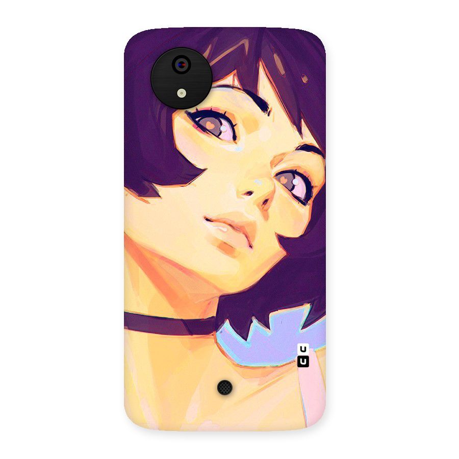 Girl Face Art Back Case for Micromax Canvas A1