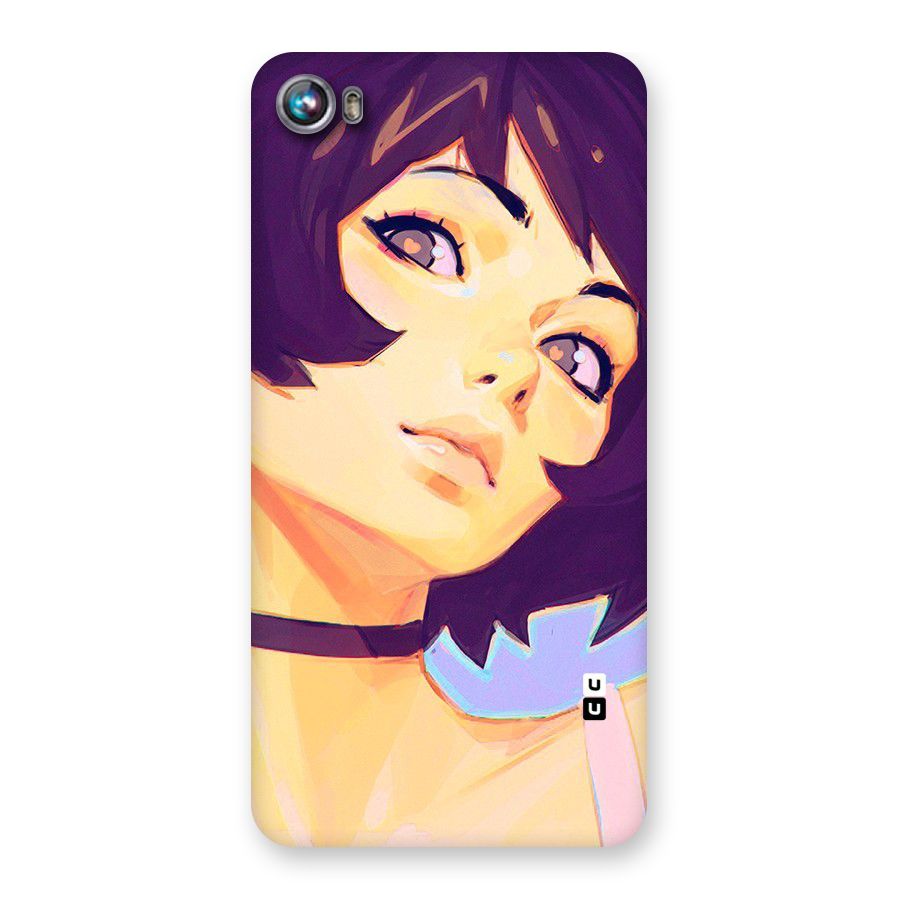 Girl Face Art Back Case for Micromax Canvas Fire 4 A107