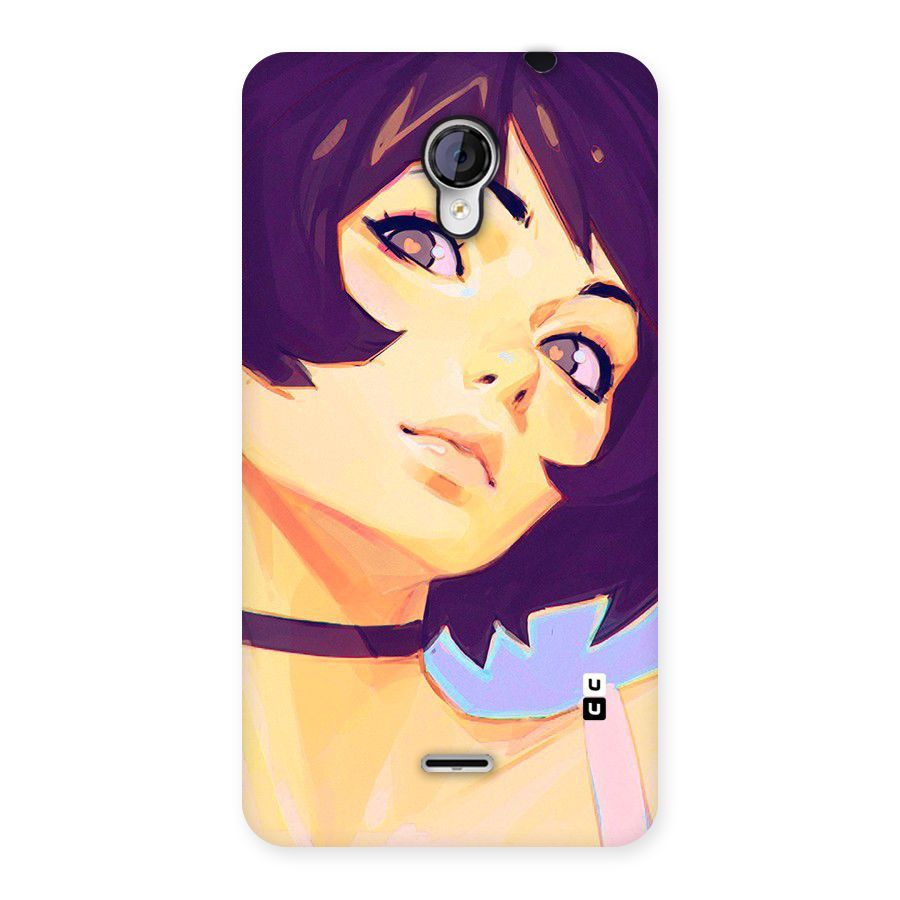 Girl Face Art Back Case for Micromax Unite 2 A106