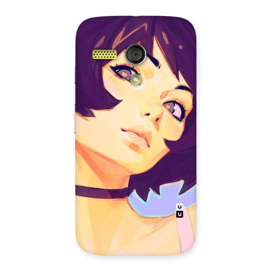 Girl Face Art Back Case for Moto G