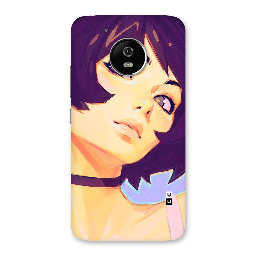 Girl Face Art Back Case for Moto G5