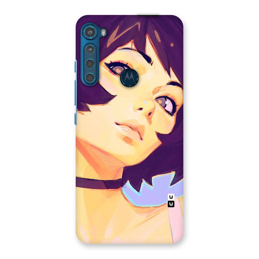 Girl Face Art Back Case for Motorola One Fusion Plus