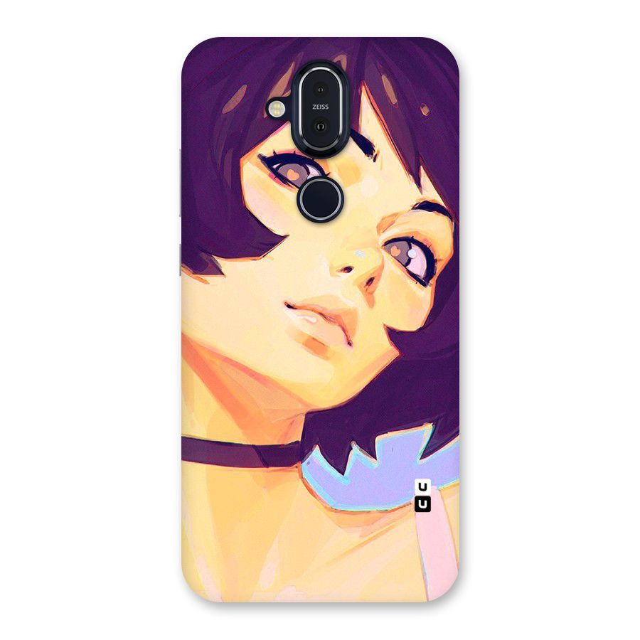 Girl Face Art Back Case for Nokia 8.1