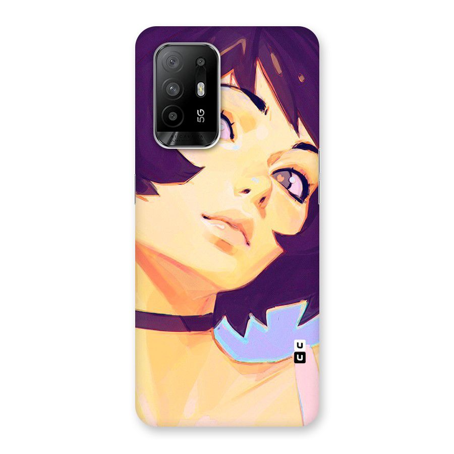 Girl Face Art Back Case for Oppo F19 Pro Plus 5G