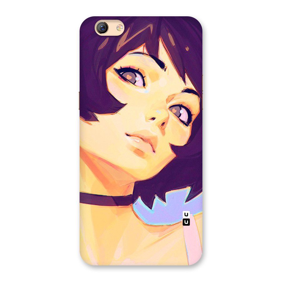 Girl Face Art Back Case for Oppo F3 Plus