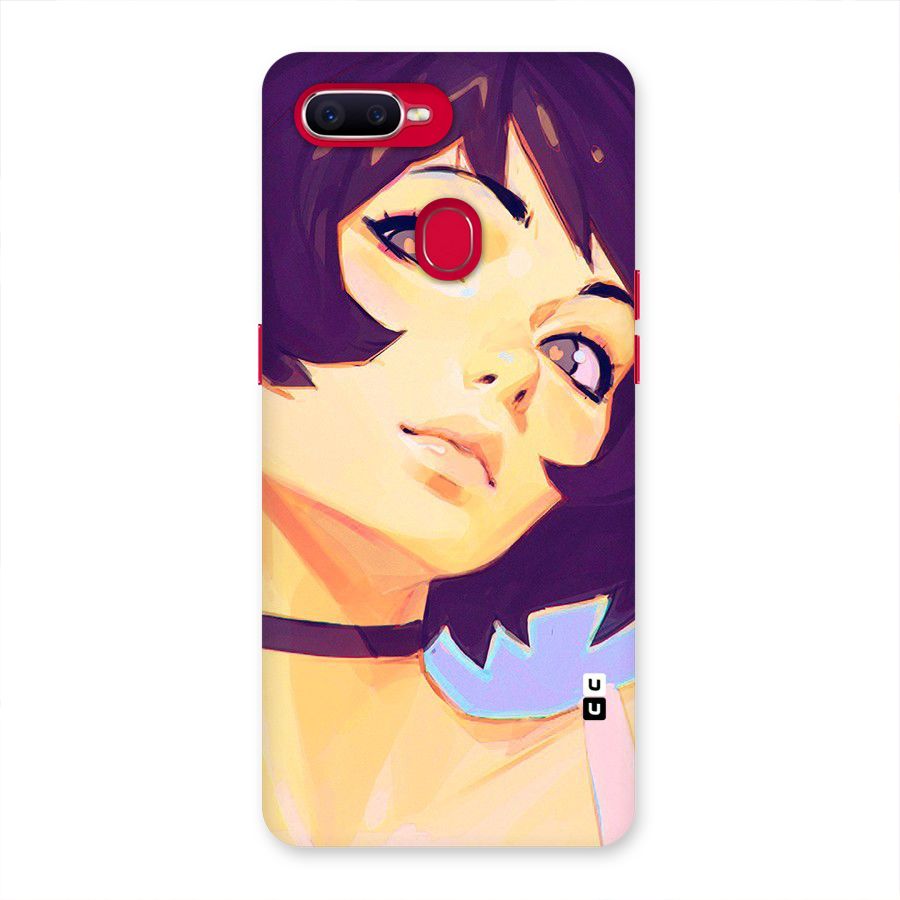 Girl Face Art Back Case for Oppo F9 Pro