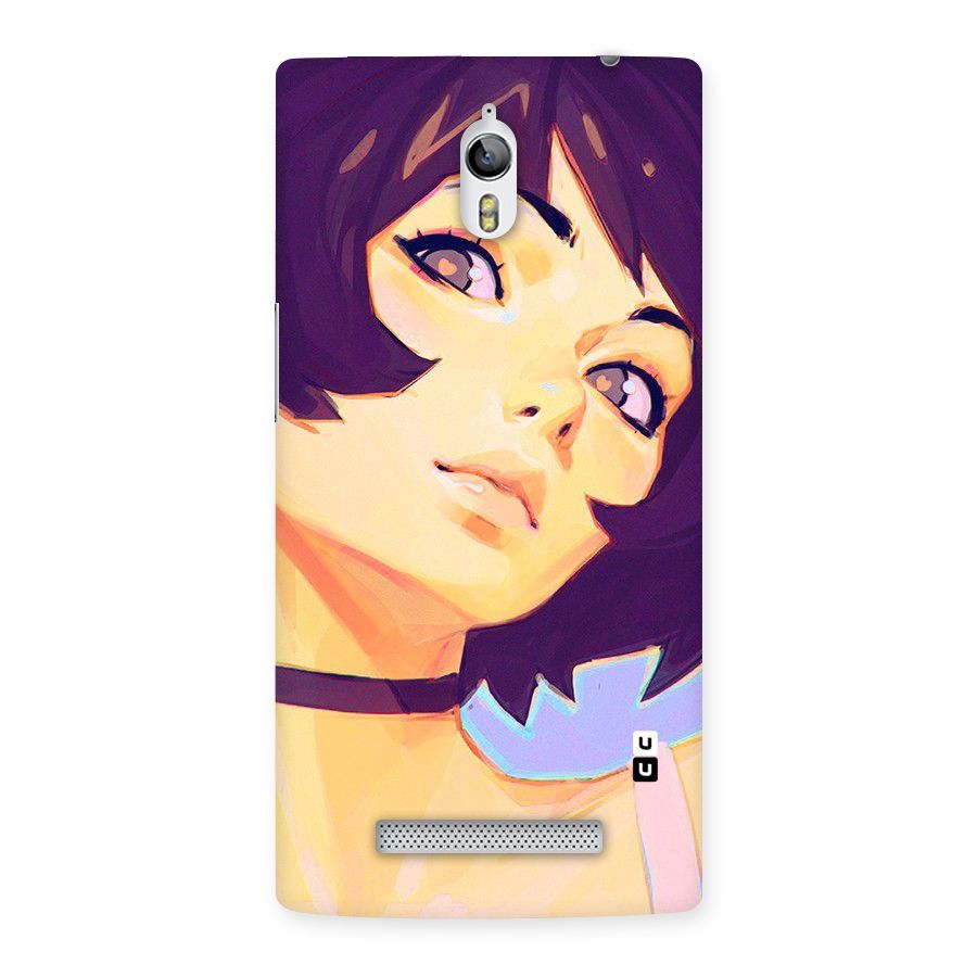 Girl Face Art Back Case for Oppo Find 7