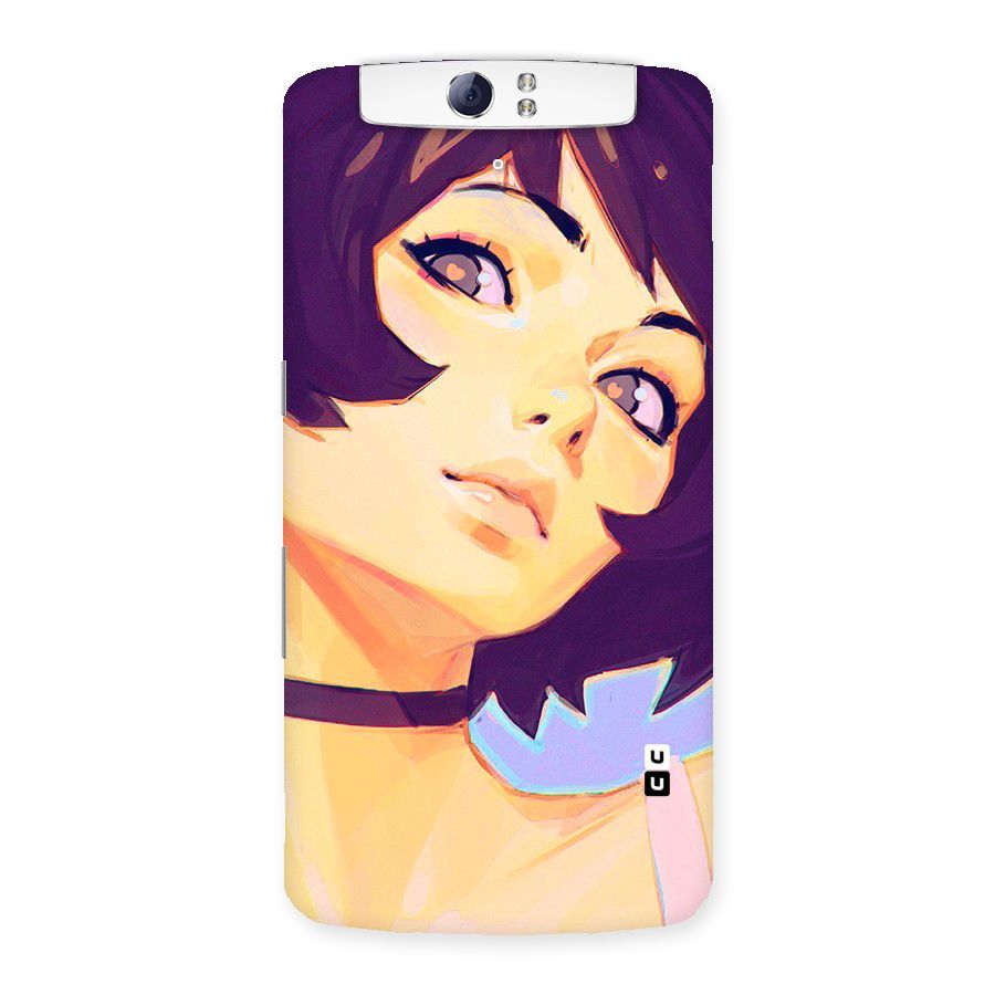 Girl Face Art Back Case for Oppo N1