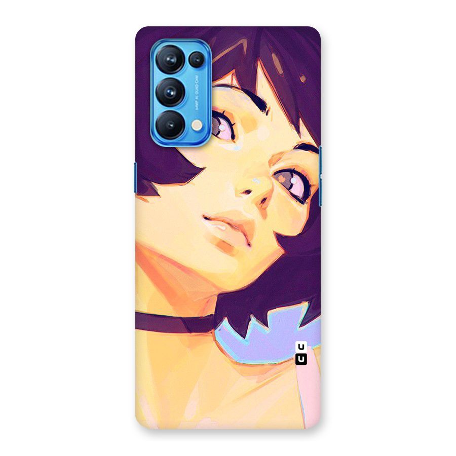 Girl Face Art Back Case for Oppo Reno5 Pro 5G