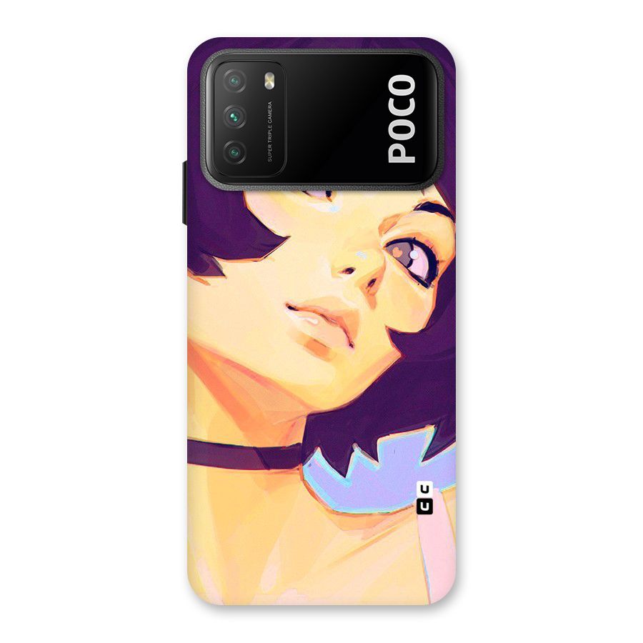 Girl Face Art Back Case for Poco M3