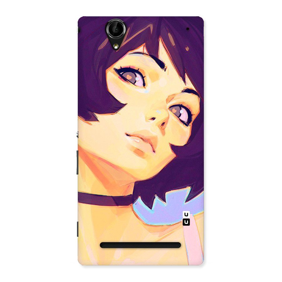 Girl Face Art Back Case for Sony Xperia T2