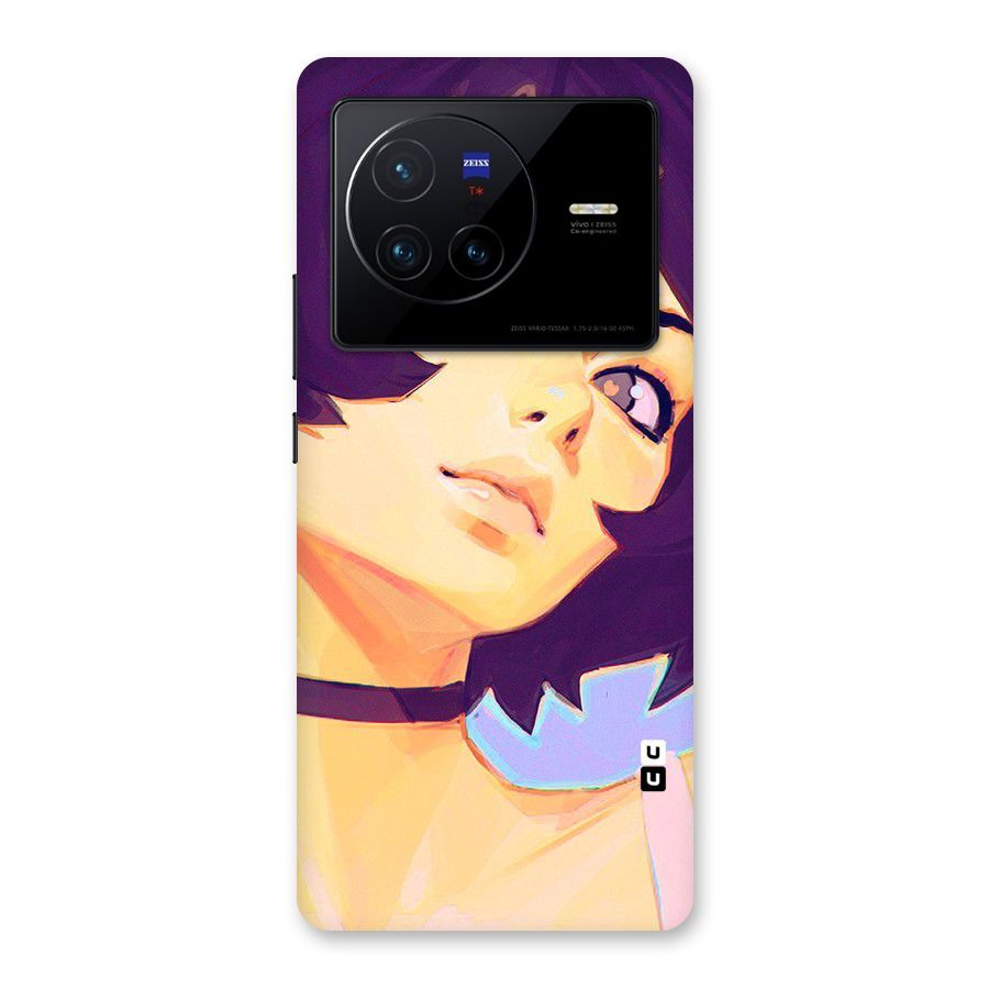 Girl Face Art Back Case for Vivo X80