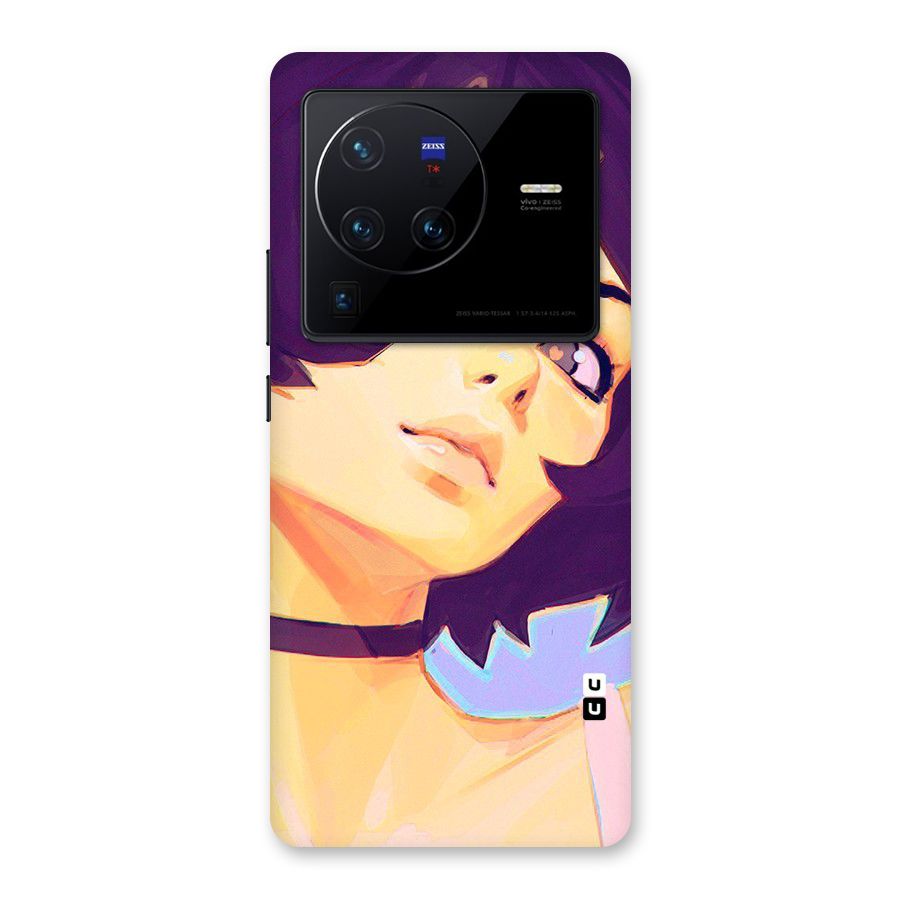 Girl Face Art Back Case for Vivo X80 Pro