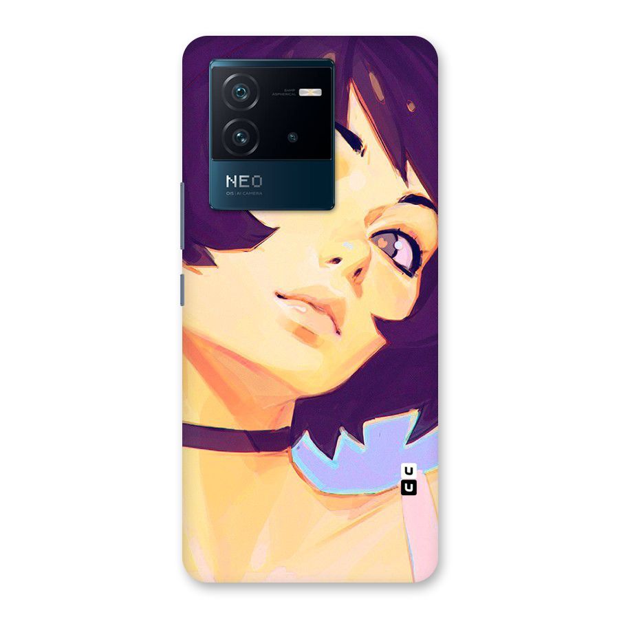 Girl Face Art Back Case for Vivo iQOO Neo 6 5G