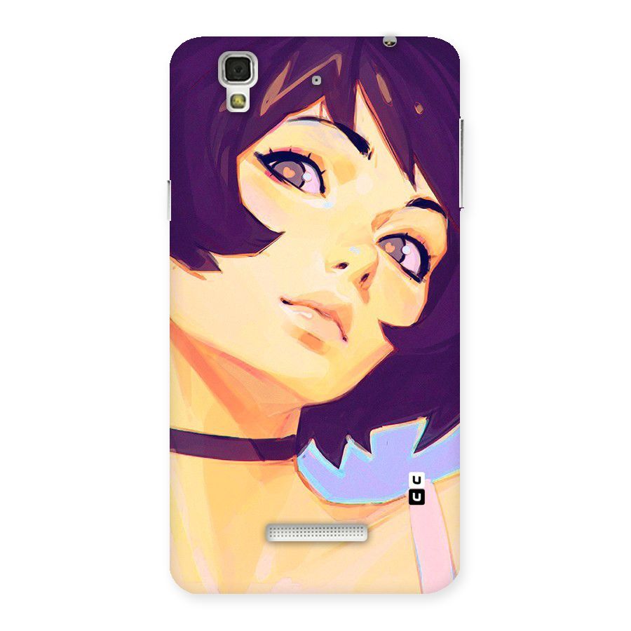 Girl Face Art Back Case for Yu Yureka