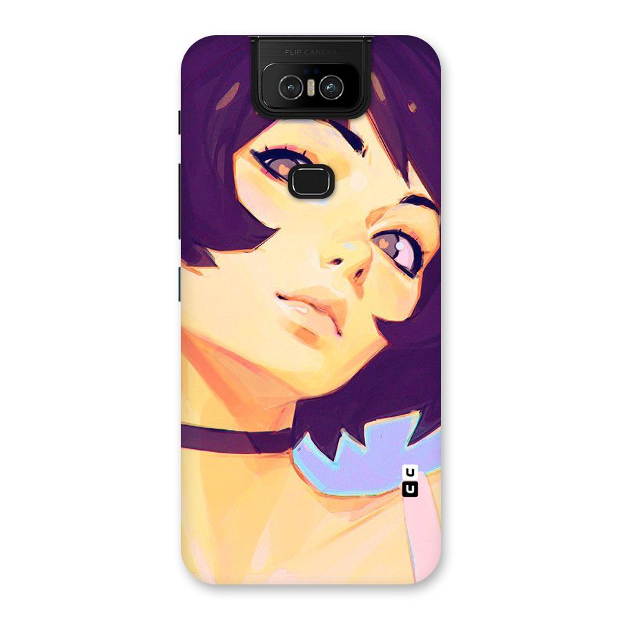 Girl Face Art Back Case for Zenfone 6z