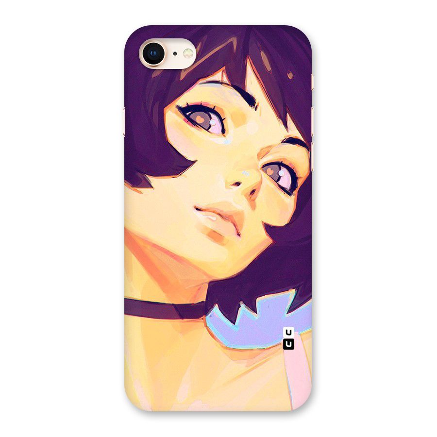 Girl Face Art Back Case for iPhone 8