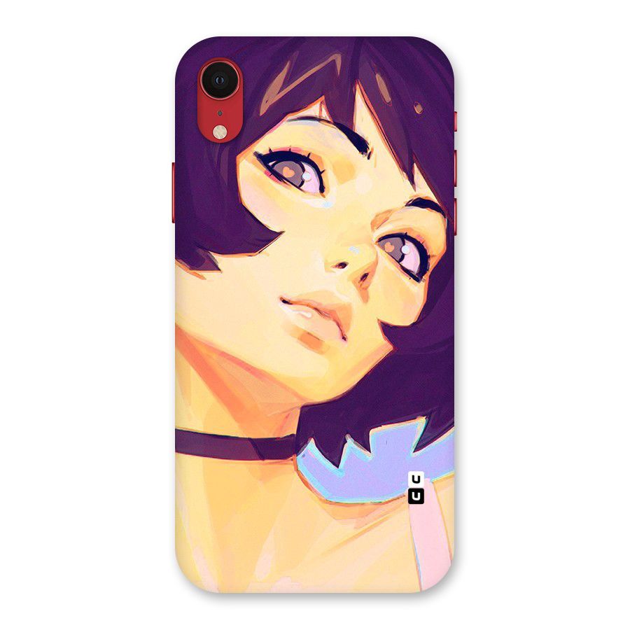 Girl Face Art Back Case for iPhone XR