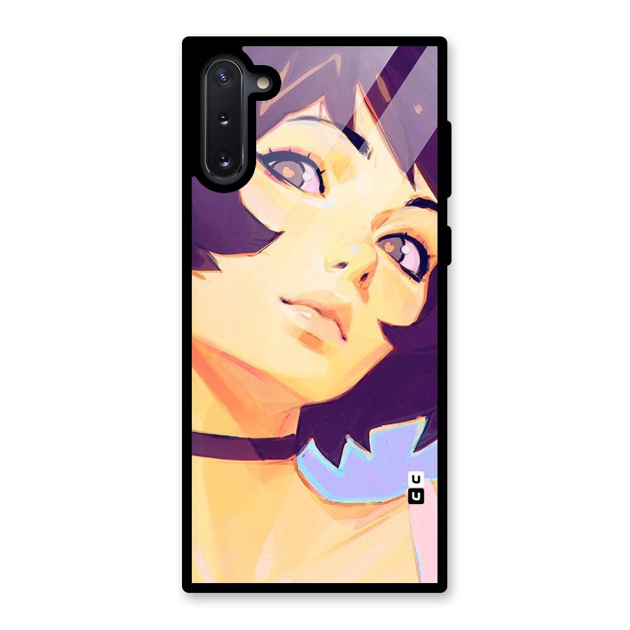 Girl Face Art Glass Back Case for Galaxy Note 10