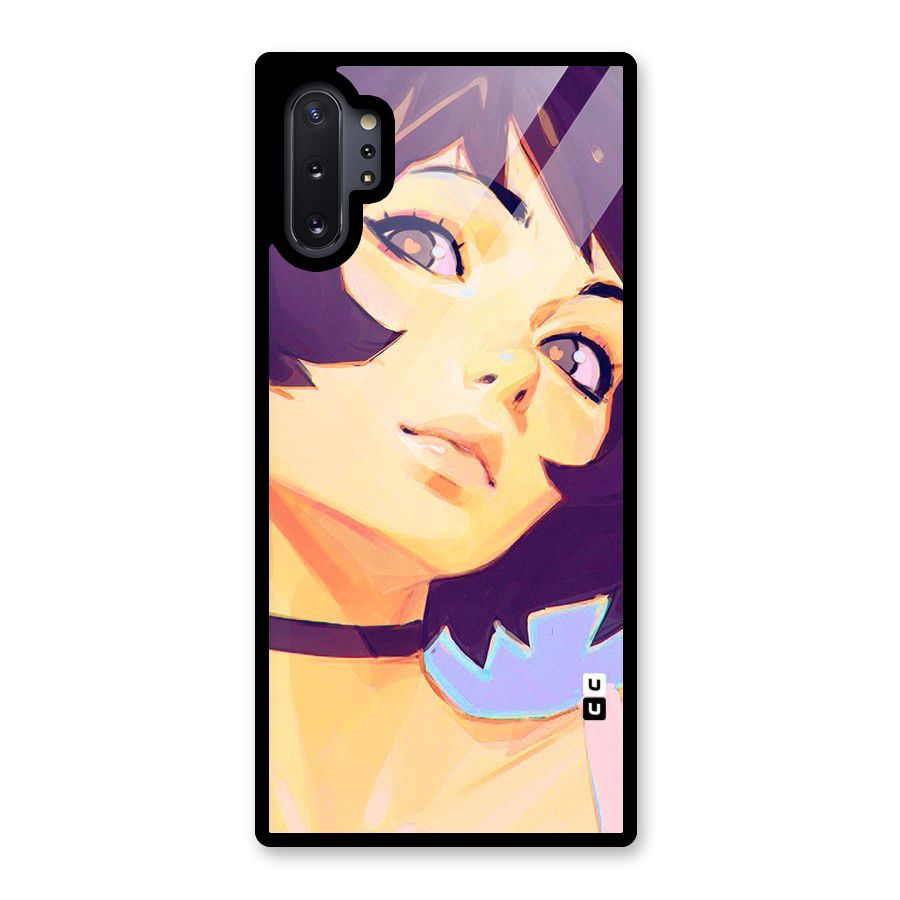 Girl Face Art Glass Back Case for Galaxy Note 10 Plus