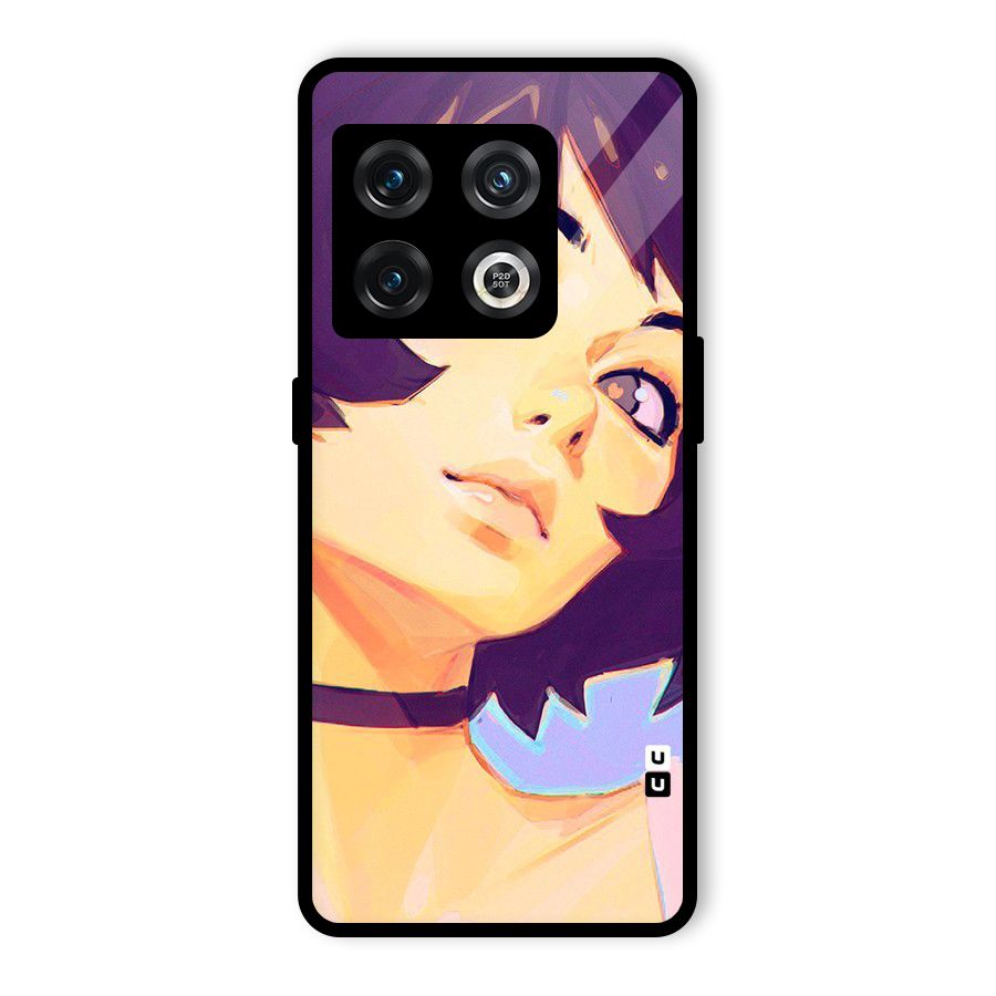 Girl Face Art Glass Back Case for OnePlus 10 Pro 5G