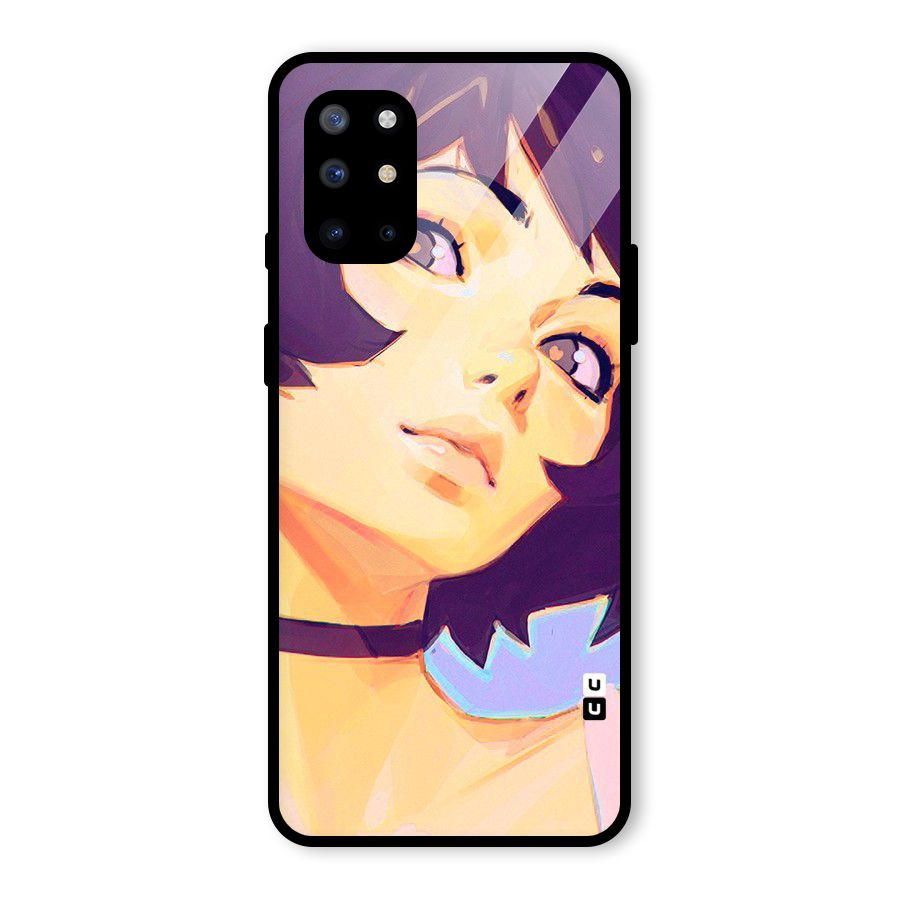 Girl Face Art Glass Back Case for OnePlus 8T