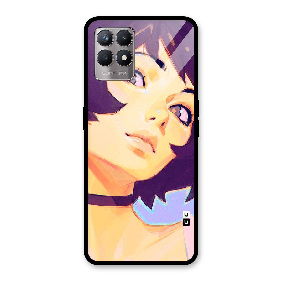 Girl Face Art Glass Back Case for Realme Narzo 50