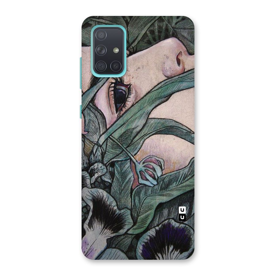 Girl Grass Art Back Case for Galaxy A71