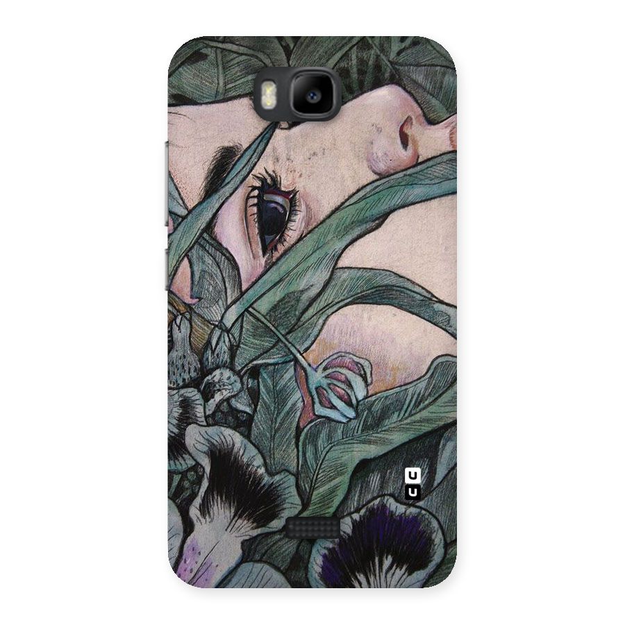 Girl Grass Art Back Case for Honor Bee